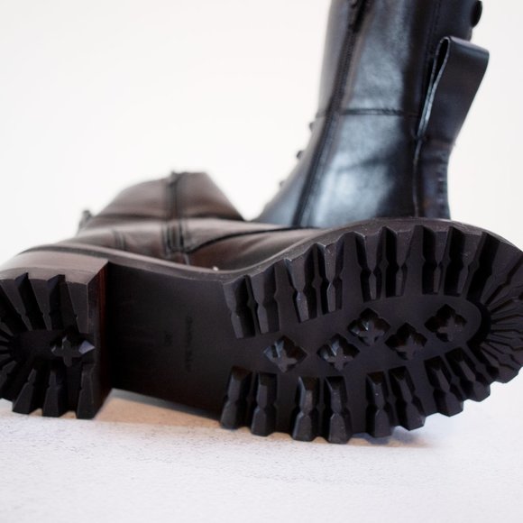 See by Chloe Mallory Leather Combat Boots - Brand New 38.5 - Picture 10 of 11